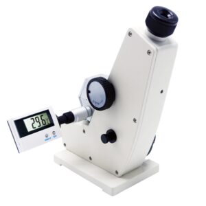 HFBTE ABBE Refractometer Monochromatic Refractometer Monocular Abbe Refractometer Brix Refractometer Laboratory Optical Equipment with Refractive Index nD 1.3000-1.7000 Accuracy(nD) ±0.0002