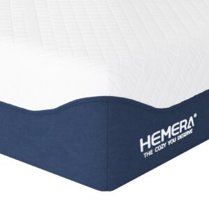 HEMERA Twin Mattress, 10 Inch Green Tea Cooling Gel Memory Foam Mattress Twin, Bed Mattress in a Box CertiPUR-US Certified, Supportive & Fiberglass Free, Washable Cover, Medium Firm, 75"*39"