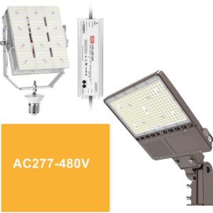 openlux ac 277-480v 150w led parking lot light with 240w shoebox led retrofit kits