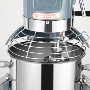 Commercial Mixer 15QT, Towallmark Commercial Food Mixer 600W, 3 Speeds Adjustable 130/233/415RPM Heavy Duty Commercial Stand Mixer 110V with Stainless Steel Bowl, Food Mixer for Bakeries Restaurant