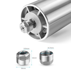 NymoLabs 7000-30000RPM CNC Router Spindle Motor with 1/8" ER11 Collet Set, 710W/110V, Upgraded for Most CNC Machines with 65mm Spindle Mount