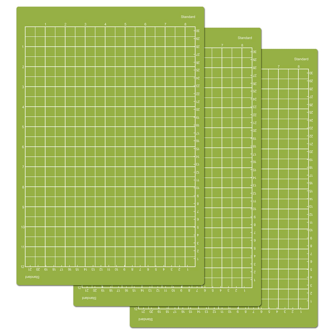 ReArt Standard Grip Mats for Cricut Joy Xtra - 12 x 8.5 Inches Craft Paper Cutting Mat Use with Printer Paper, Vellum, Light Cardstock & More, Sewing and Crafting (3 Packs Standerd)