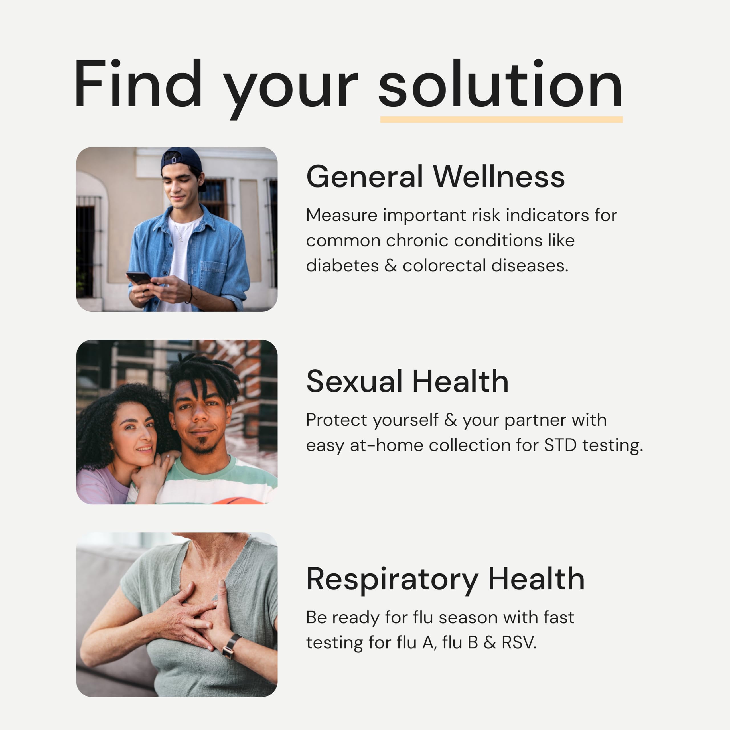 Simple HealthKit At-Home Common STD Test Kit for Chlamydia, Gonorrhea & Trichomoniasis - Tests for 3 Most Common STDs - STD Test Kit - Free Follow-Up Care & Fast Lab Results