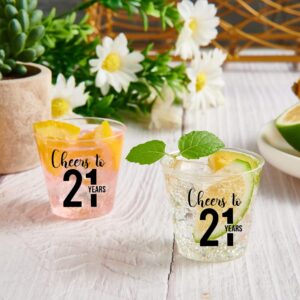 Cheers to 21 Plastic Shot Glasses 100 Pcs, 2 oz Each, 21st Birthday Shot Glass, 21 Shot Glass, 21st Birthday Party Favors, Cheers To 21 Years, 21st Birthday Shot Glasses, 21st Shot Glass for Her