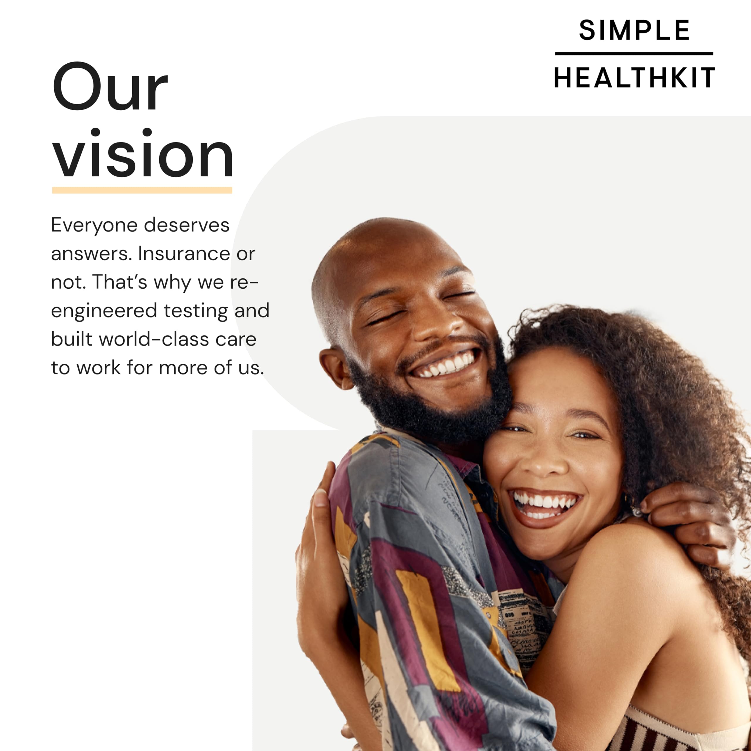 Simple HealthKit At-Home Expanded STD Test Kit for Chlamydia, Gonorrhea, Trichomoniasis, HIV & Syphilis - STD HIV Test Kit - Free Follow-Up Care & Fast Lab Results