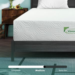 Viscologic 5 inch Full/Double Gel Infused Cool Sleep Supportive Hypoallergenic Gel Infused Reversible Foam Mattress, Perfect for Bunk Bed, Trundle, and Caravan Bed, CertiPUR-US Certified Foam