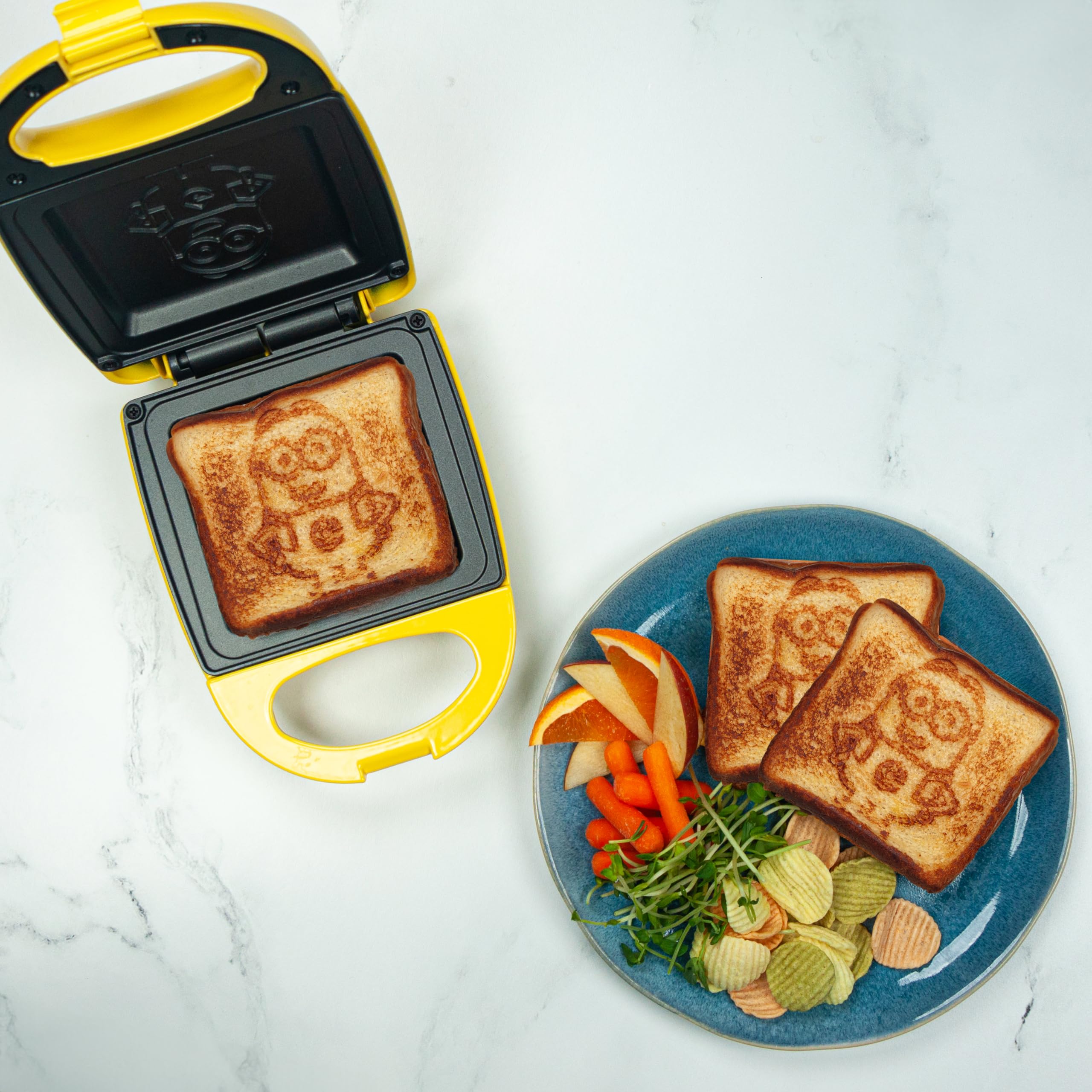 Uncanny Brands Minions Sandwich Maker - Small Kitchen Appliance