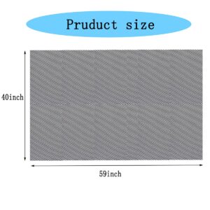 40x59 INCH Black Mesh Fabric, Nylon Netting Fabric for Sewing, Backpack Pocket, Mesh Bag, Netting Clothes