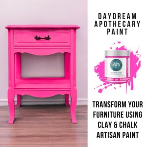 Daydream Apothecary Premium Chalk and Clay Paint for Furniture, Interior Paint for Home Décor, Paint for Wood DIY Projects, Matte Neon Hot Pink Chalk Style Paint for Artists and Crafters-8oz