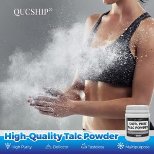 Qucship Ultra-Pure, Fine Talc Powder, Odorless & Sweat-Removing Talcum Powder, Quality Talc Powder for Industrial Automobile Tire Lubrication, Affordable Talc Thickener for Paint, Coating, Etc