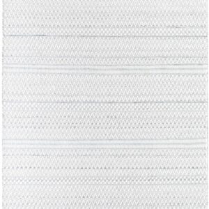 Hauteloom Kendi Wool Living Room, Bedroom Area Rug - Modern Farmhouse - Neutral Bohemian Boho - Light Gray, White - 3'6" x 5'6"