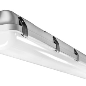 4FT LED Vapor Tight 50W W/Emergency Battery, 3X Wattage and 3CCT 3500K-4000K-5000K Tunable 6000LM 120-277V