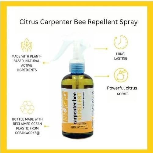 Carpenter Bee Repellent Citrus Citronella Natural Essential Oils 8oz + 2oz Best Bee Brothers