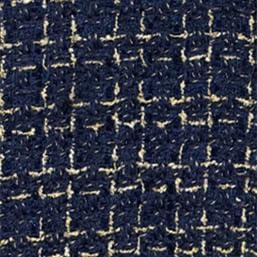 BANEBOR Tweed Fabric by The Yard Metallic Woolen Fabric for Flower Package, DIY, Sewing, Wedding, Bridal, Dress, Dance, Costume, Crafts (Navy)