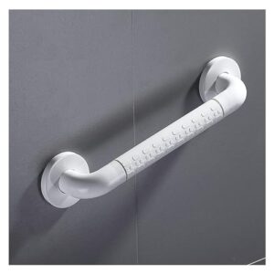 safety grab rails 304 stainless steel shower handle anti-slip bathtub with safety luminous circles handrail ?for elderly disabled toilet seniors kitchen (color: white, size: 11.8 inches (30 cm)