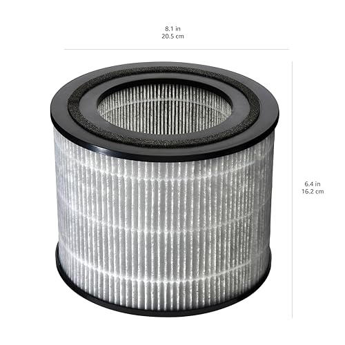 Amazon Basics - Air Purifier Replacement 3-In-1 Filter for Amazon Basics Air Purifier B0CL993435 (NOT for other models), Covers Up to 1067 Sq Ft, 1 Pack