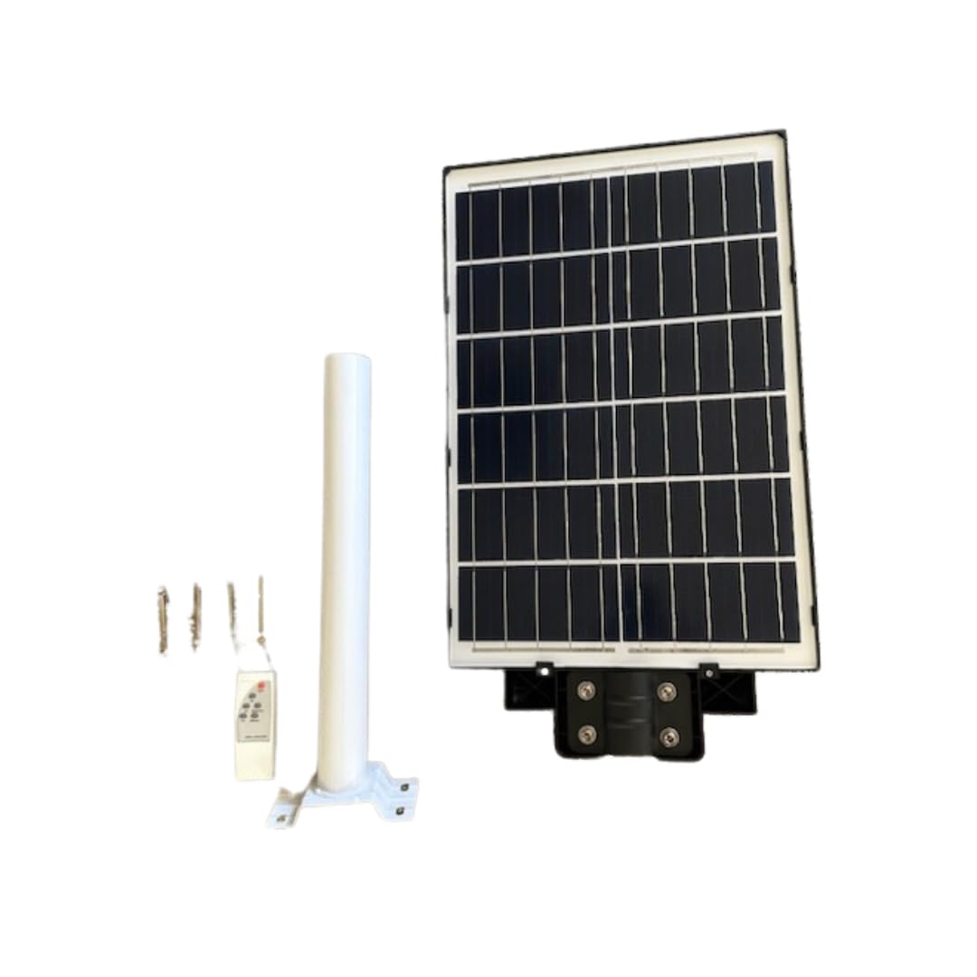 LED Solar Light 1000W Private Street Lamp Without Electricity for Outdoors, Sidewalk, & Buildings with Time Switch, Light Control, Wireless Remote Control, & Electric Display