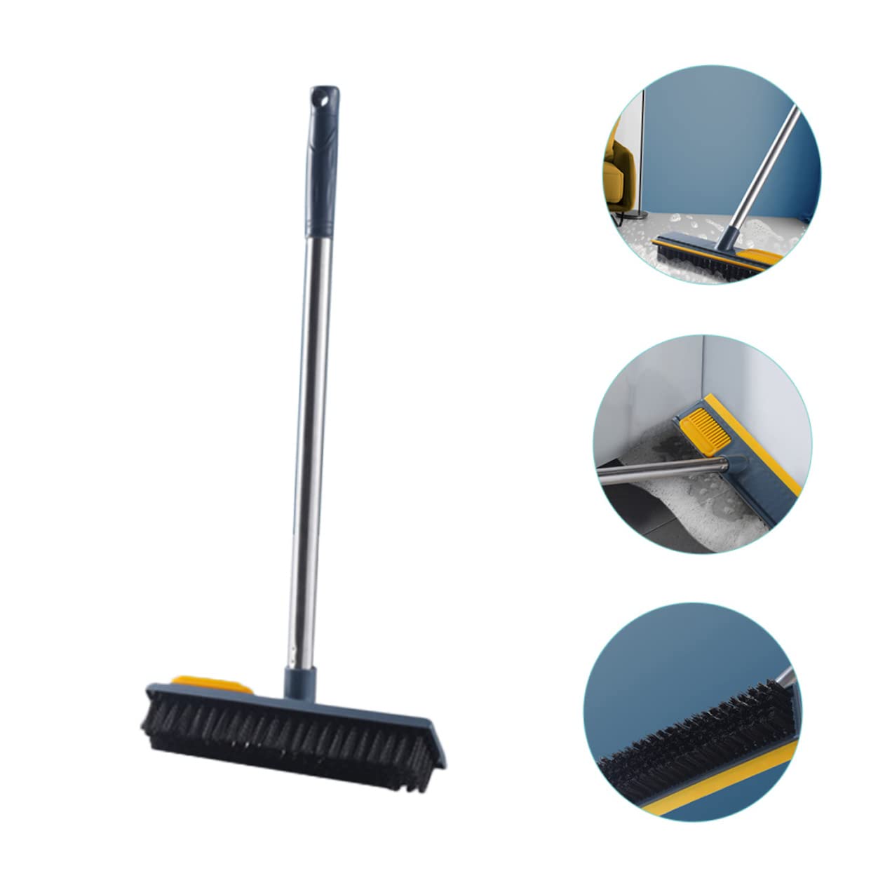 SOLUSTRE Squeegee Brush Broom Carpet Tiles Brooms Tile Brush Carpet Rake Pet Hair Remover Grout Push Broom Floor Dog Hair Remover Abs Household Cleaning Ball