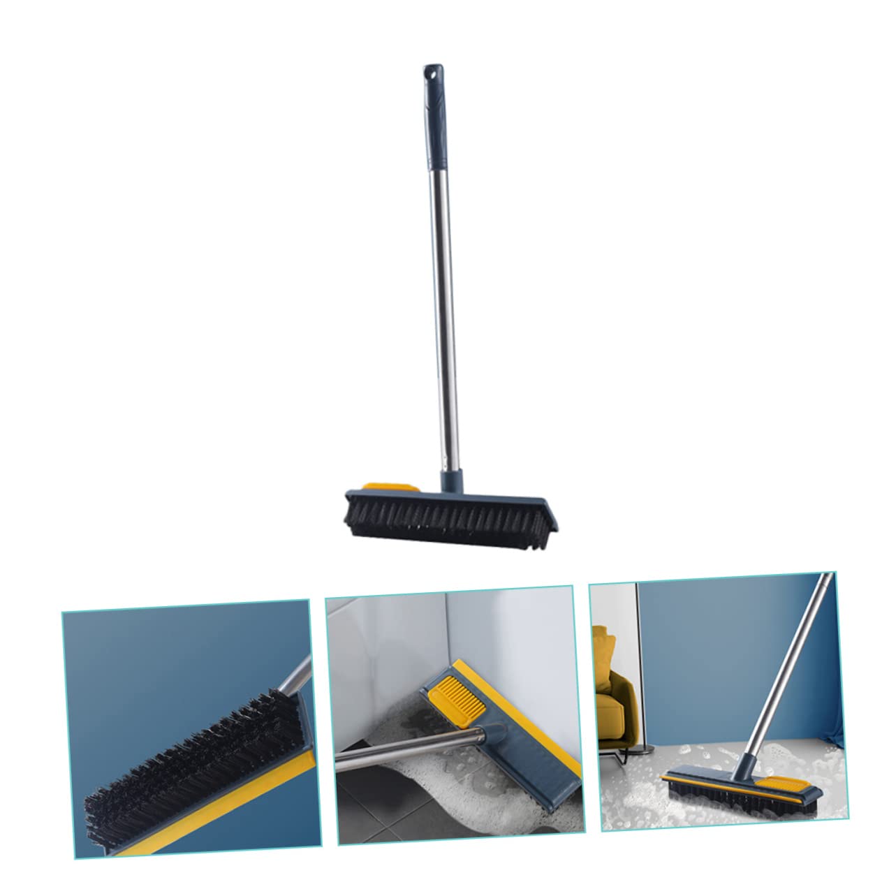 SOLUSTRE Squeegee Brush Broom Carpet Tiles Brooms Tile Brush Carpet Rake Pet Hair Remover Grout Push Broom Floor Dog Hair Remover Abs Household Cleaning Ball