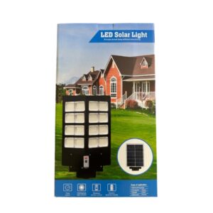 led solar light 1000w private street lamp without electricity for outdoors, sidewalk, & buildings with time switch, light control, wireless remote control, & electric display