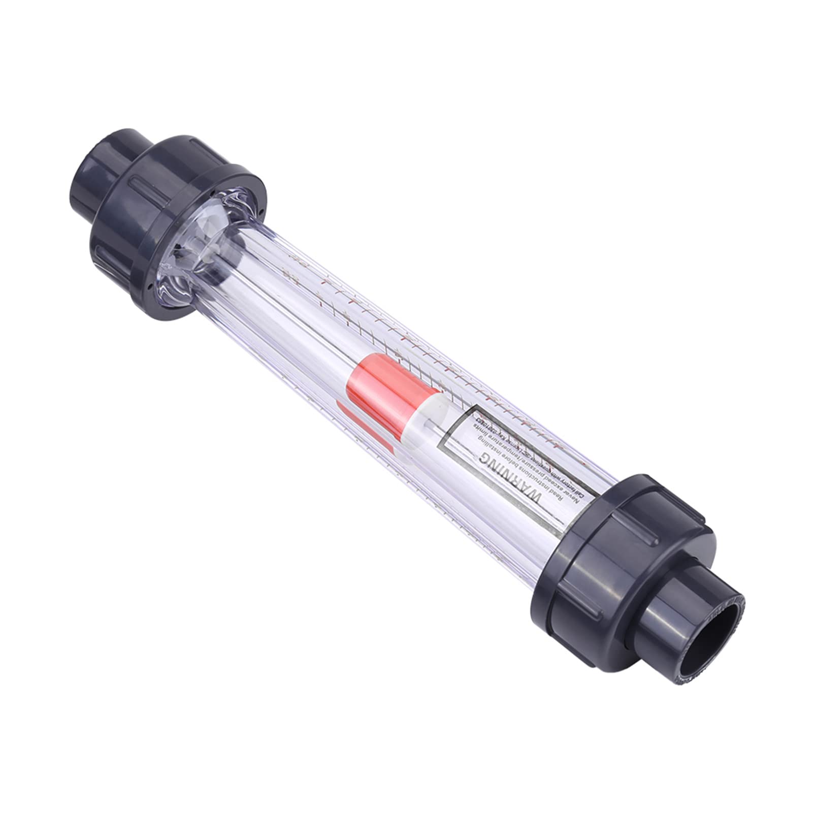 QANYEGN Tubular Flowmeter, Tubular Liquid Flowmeter, 100-1000L/H Plastic Tubular Water Flowmeter, Suitable for Water Industry