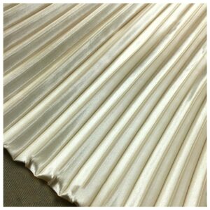 1 meter satin pleated fabric line texture stripe accordion plisse fabric for dress skirt sewing material 59 inches width mm312am (apricot)