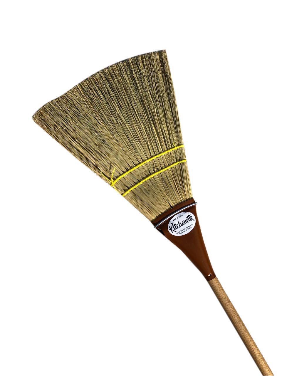 The Original Kitchenette Broom - Lightweight Brooms Handmade with Authentic Broomcorm - Pack of 2 Brooms