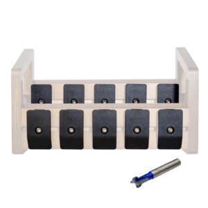 o'skool modular chisel rack diy kit, chisel holder kit for gouges, screwdrivers, planer blades, files -10 pack