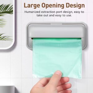 ABOOFAN 3 Pcs Garbage Bag Storage Box Trash Bag Adhesive Garbage Bag Boxes Plastic Bag Storage Holder Wall Mounted Garbage Bag Dispenser Plastic Bag Holder Storage Rack Pp No Punching