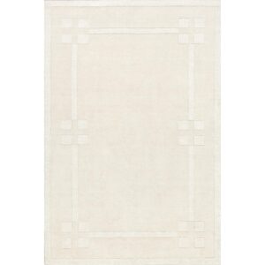 Rugs USA x Arvin Olano Rune Bordered Wool-Blend Area Rug, 8x10, Cream