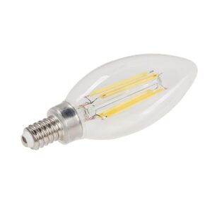 Westinghouse 5271020 4.5 Watt (60 Watt Equivalent) B11 Dimmable Clear Filament LED Light Bulb, Candelabra Base, 6 Pack