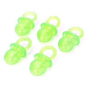 Estink Pet Dog Chew Toy, 5PCS / Set Pacifier Shaped Pet Dogs Teether Teething Sounding Interactive Chew Toy Teeth Cleaning Interactive Training Play Toy for Pet Puppy Dog Supplies (Green)