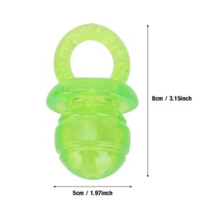 Estink Pet Dog Chew Toy, 5PCS / Set Pacifier Shaped Pet Dogs Teether Teething Sounding Interactive Chew Toy Teeth Cleaning Interactive Training Play Toy for Pet Puppy Dog Supplies (Green)