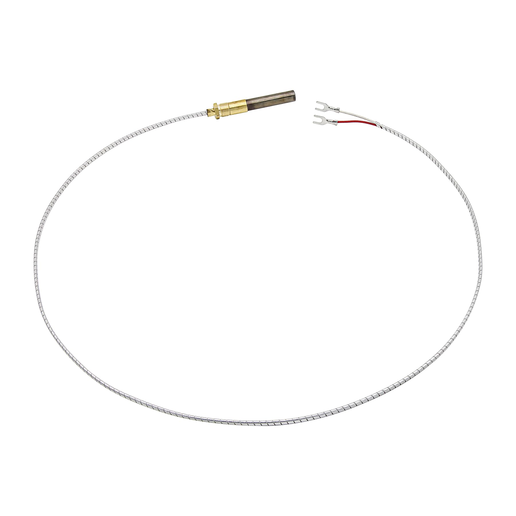 RURBRIN 36” 750mv Thermopile Fit for Heat Glo Heatilator, 750℃ Millivolt Thermocouple Replace for Fireplace Parts Q313A, Suitable for Stove Gas Ovens/Gas FirePlace/Water Heater/Gas Fryer Cluste (3PCS)