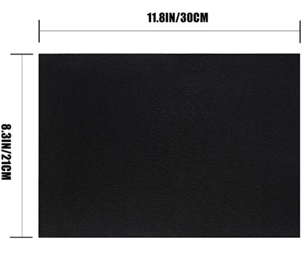 5PCS Black Self Adhesive Felt Sheets, Soft Velvet Sticky Back Felt for Jewelry Box and Drawer Liner, Art and Craft Making(A4 Size)