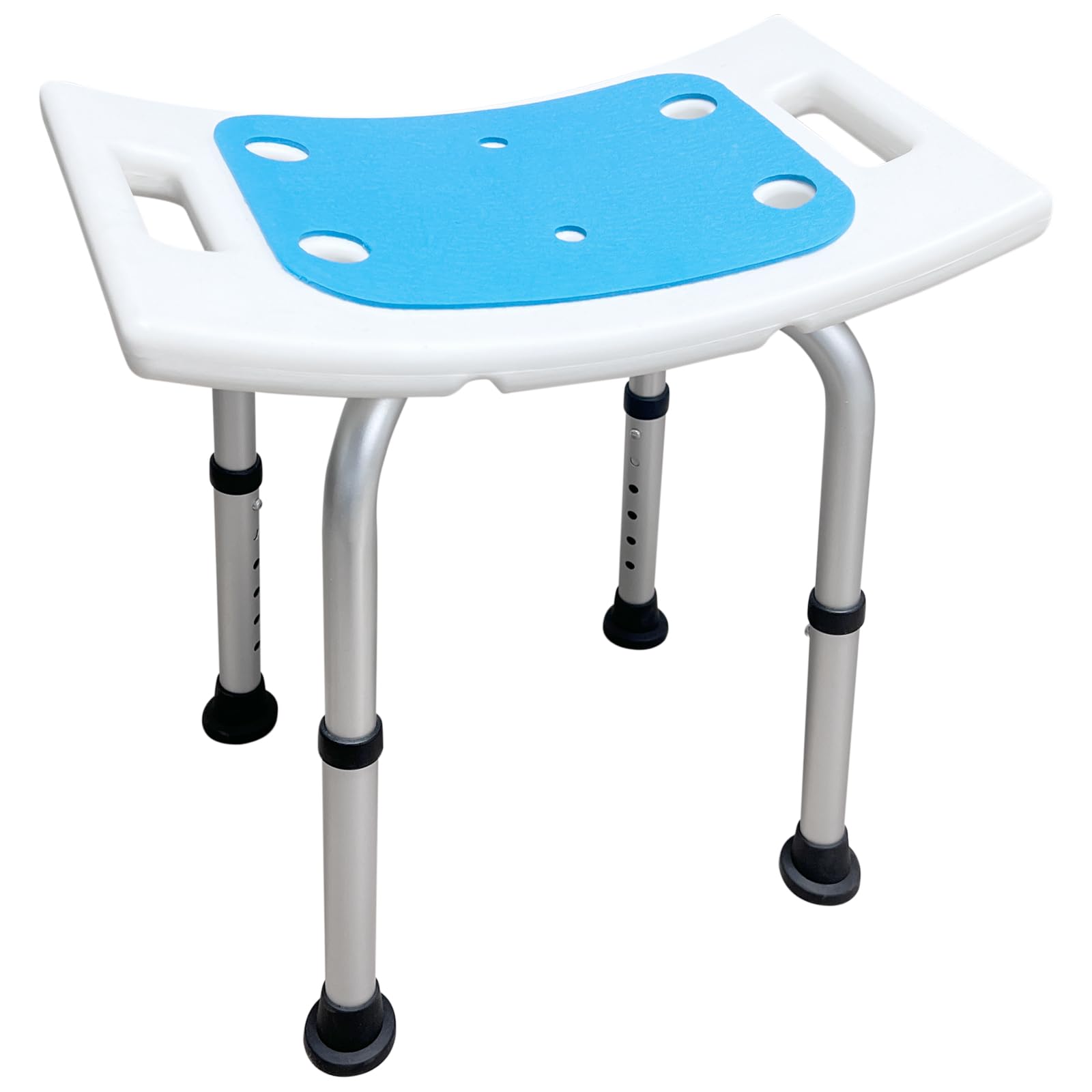 Bcareself Narrow Bathtub Shower Seat for Inside Shower Bath Stool with Arms Shower Stool Shower Chairs for Seniors Elderly Disabled Handicap Height Adjustable Tool-Less Assembly 300lbs