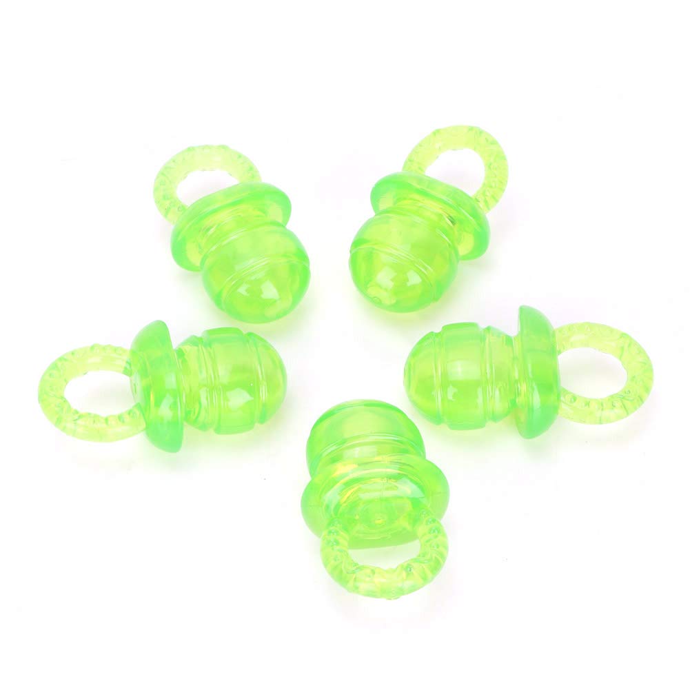 Estink Pet Dog Chew Toy, 5PCS / Set Pacifier Shaped Pet Dogs Teether Teething Sounding Interactive Chew Toy Teeth Cleaning Interactive Training Play Toy for Pet Puppy Dog Supplies (Green)