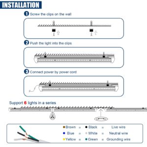 EPESTOEC LED Shop Light 4FT, 42W 6300LM 5000K Super Bright White,V Shape Integrated T8 LED Tube Light,High Output Linkable Shop Lights