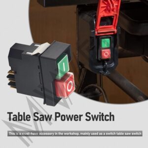 MWEDP N603746 Table Saw On-Off Magnetic Switch Compatible with D-eWalt Table Saw, Fits Model DWE7485 DWE7491RS DWE7491RS