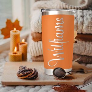 Personalized Tumbler with Pictures Text Name, Custom Double Wall Insulated Tumbler, 20oz Coffee Tumbler with lid and straw, Personalized Birthday Gifts for Women Men Friend Christmas (20oz Engraved)