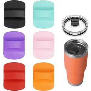 6pcs lid magnetic slider replacement, magslider replacement push block compatible with yeti lids 10 oz, 14oz, 16 oz, 20 oz, 26 oz, 30 oz(black red orange purple pink seafoam)