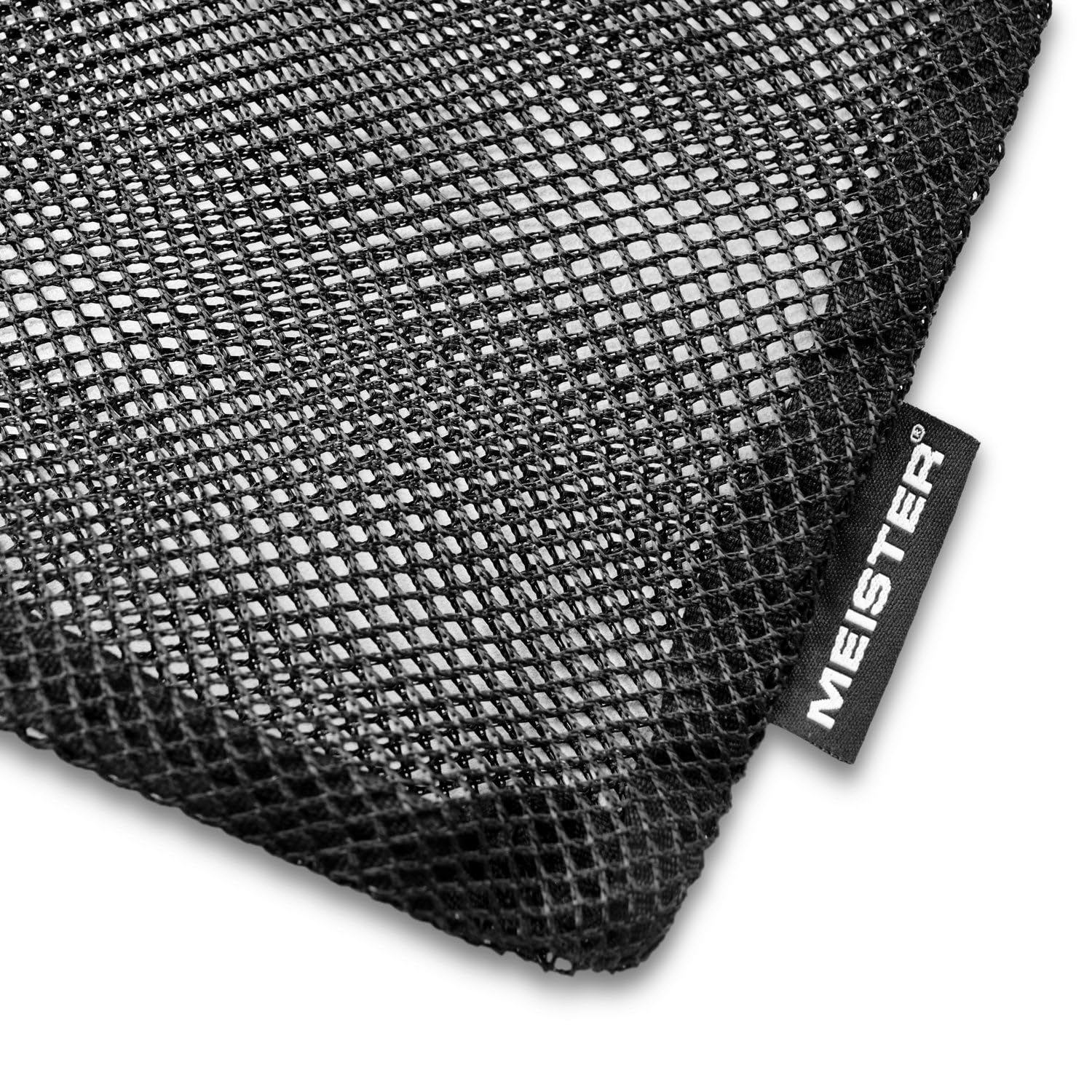 Meister Athlete XL Wash Bag - Large Mesh Sports Laundry Bag w/Zipper Lock - Black