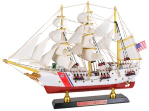 sailingstory wooden model ship us coast guard eagle barque ship model sailboat decor uscg 1936 replica small