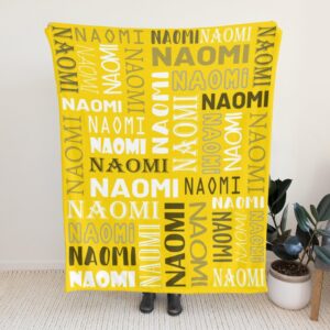 Dr.TOUGH Personalized Blankets for Kids Personalized Blankets and Throws Personalized Name Blanket for Kids Adults Birthday (Color 22,40''×50'')