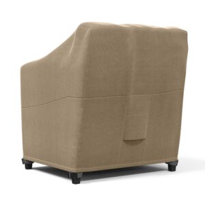 KHOMO GEAR Outdoor Chair Cover Patio Furniture Cover Waterproof Heavy Duty (Brown - Standard)