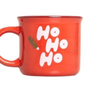 Pearhead Ho Ho Ho Christmas Camper Mug, Holiday Coffee Cup, Christmas Home Décor, Holiday Gifts, Seasonal Coffee Mug, Stocking Stuffer Gift Ideas, Microwave And Dishwasher Safe