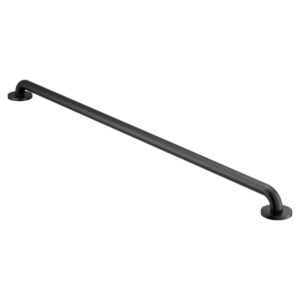 Moen Concealed Grab Bar AC Matte Black 48-Inch Bathroom Safety Grab Bar, R8748BL