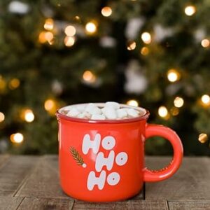 Pearhead Ho Ho Ho Christmas Camper Mug, Holiday Coffee Cup, Christmas Home Décor, Holiday Gifts, Seasonal Coffee Mug, Stocking Stuffer Gift Ideas, Microwave And Dishwasher Safe