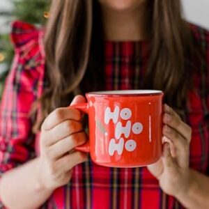 Pearhead Ho Ho Ho Christmas Camper Mug, Holiday Coffee Cup, Christmas Home Décor, Holiday Gifts, Seasonal Coffee Mug, Stocking Stuffer Gift Ideas, Microwave And Dishwasher Safe