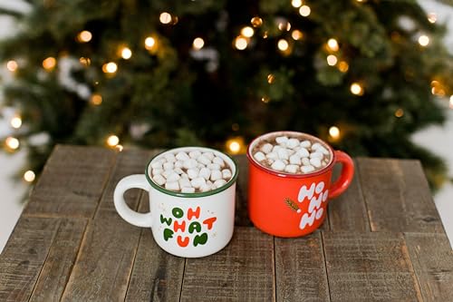 Pearhead Ho Ho Ho Christmas Camper Mug, Holiday Coffee Cup, Christmas Home Décor, Holiday Gifts, Seasonal Coffee Mug, Stocking Stuffer Gift Ideas, Microwave And Dishwasher Safe